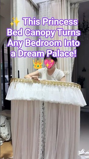 French Princess Bed Canopy Makeover 👑✨ Dreamy Bedroom Transformation