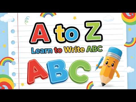 Learn How to Write Alphabets A to Z | ABC Alphabet Writing for Beginners