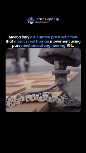 This Robotic Prosthetic Foot Moves Exactly Like a Real Human Foot! 🤯🦾