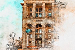 Pen & Watercolor Photoshop Action 24939218 - FreePSDvn