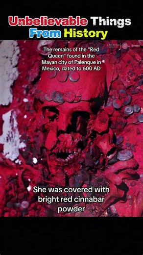 The Poisoned Tomb of the Red Queen 🧪 #history #ancienthistory #archaeology #historyshorts #mayans