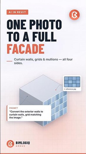 Curtain Walls in Revit With AI — From a Single Image
