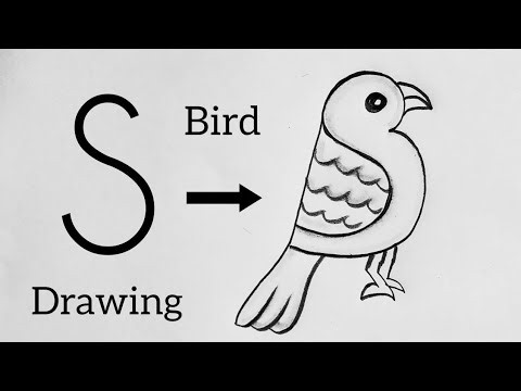 How to Draw A Bird Easy | Bird Drawing Easy #bird #drawing