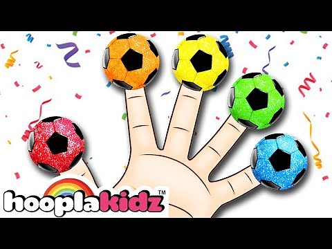 EP 9 | Color Finger Family Song With Soccer Ball | HooplaKidz Kids Songs