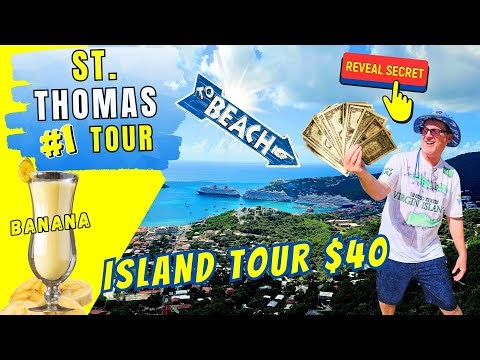 NUMBER ONE Tour in St Thomas - 6 Hour Tour for only $40
