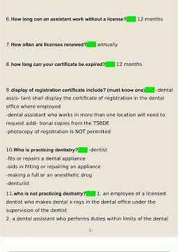 Registered Dental Assisting State Board Exam Questions and Answers 20222023 Verified Answers4982