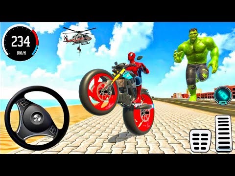 🦚 Indian Thift Auto🔥The Biggest Spiderman & Hulk 3D Game- Lot's of Police Car 🌟 Monster Car & Bike