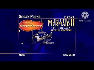 Sneak Peeks Menu to Mary Poppins: 45th Anniversary Edition 2009 DVD (November 18, 2008 version)