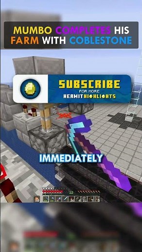 Mumbo COMPLETES His FARM With COBBLESTONE