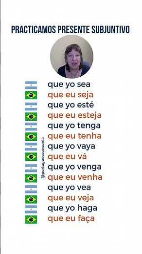 VERBOS PRESENTE SUBJUNTIVO PORTUGUÉS #portugues #portuguese #aprenderportugues #cursodeportugues