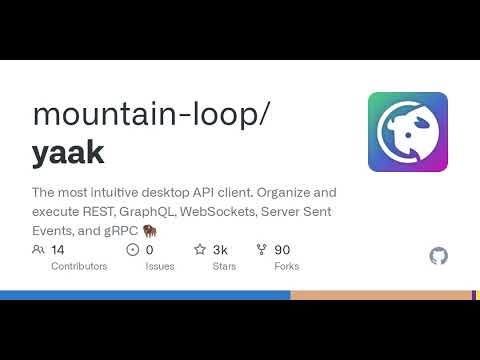 GitHub - mountain-loop/yaak: The most intuitive desktop API client. Organize and execute REST, Gr...