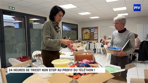 3.1K views · 56 reactions | 臨 24 heures de tricot non stop ! C’est le défi que s’est lancé L'ATELIER CRÉATIF pour ce week-end de Téléthon. Ce challenge intensif permet à l'association de poursuivre la création de son œuvre d’art en tricot, représentant 10 arcades du viaduc de Ville de Chaumont avec un symbole du département au centre de chaque arche | Puissance Télévision | Facebook