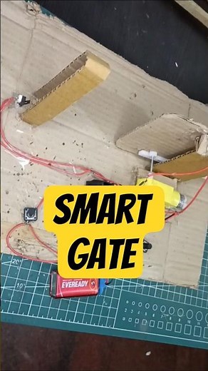 Smart Automatic Gate with safety #shorts #diy #electronics #automation