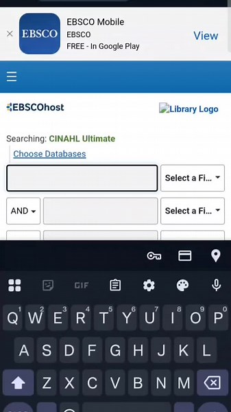 DO YOU USE CINAHL ULTIMATE?? From 23 June of this year EBSCOhost are launching their new user interface! One of the key features of the new interface is the personalized dashboard replacing