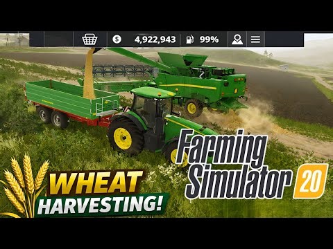 Fs 20 Harvesting Wheat Gameplay ll Farming Simulator 20 Gameplay - Timelapse #fs20