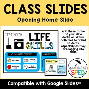 Class Slides For Distance Learning Virtual Lessons