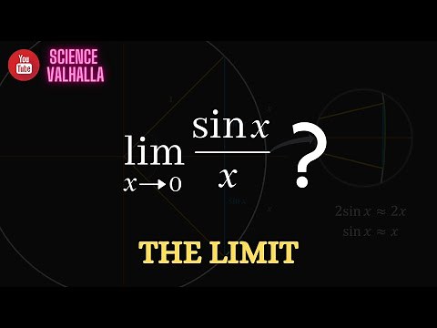 Limit of sin(x)/x as x approaches 0 (Proof) | Derivative rules | Science Valhalla