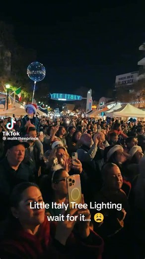 San Diego’s Little Italy drew a packed crowd for its annual Christmas tree lighting on India Street, but this year’s tree has people talking for all the wrong reasons. The neighborhood’s entryway to Piazza della Famiglia now features a tall, skinny, unusually shaped tree with lighting and decorations that some are calling… minimalistic? Experimental? Ocean Beach-adjacent? Whether the Little Italy Association is leaning into quirk or accidentally started a new holiday aesthetic, the reactions onl