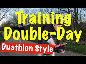Duathlon Double Workout Day! Zwift Bike, Run Threshold