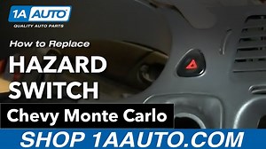 How to Replace Hazard Switch 2000-05 Chevy Monte Carlo