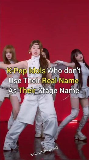 k-pop Idols who don't use their real name as their stage name #kpop #kpopidol #trending #kpopedit