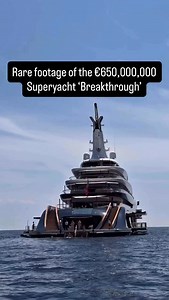 Rare footage of the €650,000,000 #superyacht ‘Breakthrough’. Yacht Breakthrough has redefined what’s possible in modern yachting. Built by Dutch ship builder Feadship, she’s the world’s first true hydrogen-powered superyacht, a groundbreaking leap toward zero-emission cruising. Designed with input from Sinot Yacht Architecture & Design, her development was closely linked to the concept once associated with Bill Gates, who was reportedly exploring sustainable yachting solutions years before this 