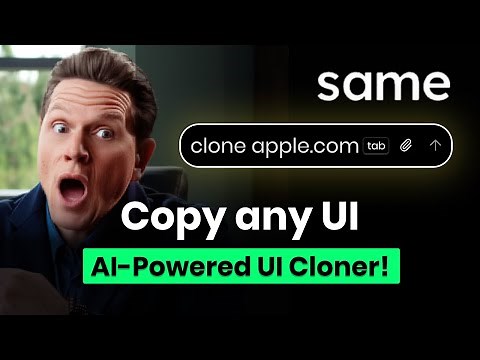 Clone UI Designs PERFECTLY with Same.dev (AI Demo)