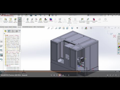 SolidWorks Sheet Metal Robot Cell Tutorials part 2