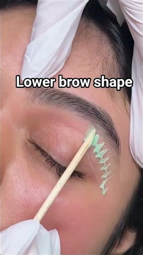 Perfect lower Eyebrow Waxing Transformation | Clean & Sharp Brows #eyebrowwaxing #browshaping