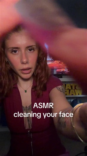 ASMR cleaning your face! bc why the frig do you have dirt on it? anyways, enjoy, sweet dreams. mouth sounds and spit painting 🎀🤭 #asmrtiktoks #asmrsounds #fastasmr #asmrmouthsounds #sleep