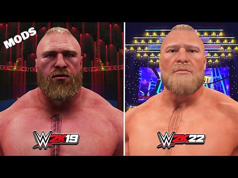 WWE 2K22 vs WWE 2K19 Mods - Graphics comparison