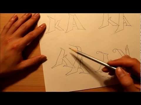 How to draw graffiti letters STEP BY STEP (intermediate) | Graphics Graffiti and Illustration