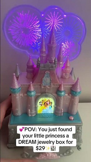Light-Up Disney Princess Jewelry Box with Music & Fireworks!