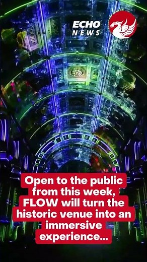 St George's Hall transformed by stunning musical light show