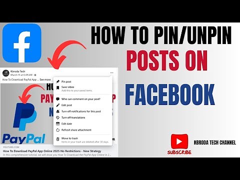 How To Pin And Unpin Posts On Facebook (Page or Profile)