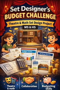 Set Designer’s Budget Challenge | Theatre & Math Set Design Project | MS & HS