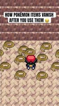 How Pokémon items vanish after you use them 😂 #pokemon #shorts
