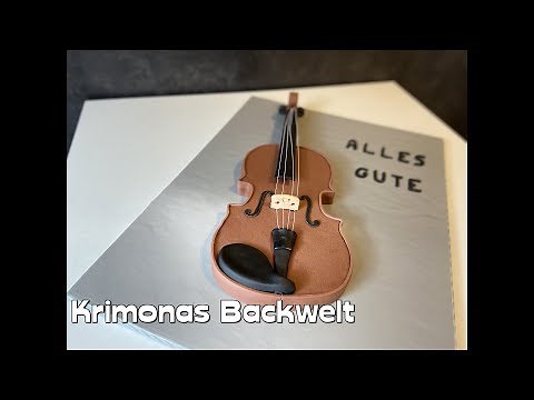 Fondant Torte Geige - Violine / Violin Cake - made with love