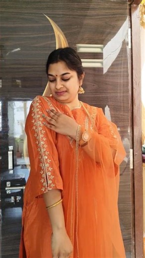 Classy & Traditional Rust Kurta Set #rustorange #kurtasetreview #traditionallook