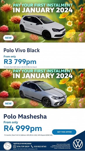 New Polo Vivo Black & Polo Mashesha | Test Drive Deals at VW Melrose