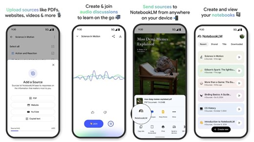 GoogleNotebookLM Android and iOS Apps Will Be Launched on This Date