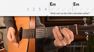 Learn to play 'Drunken Sailor' like a pro with this easy 3-chord upgrade—add rhythm and style to your performance while keeping it beginner-friendly! #GoodGuitarist #GuitarLesson #BeginnerGuitar #FolkMusic #DrunkenSailor #LearnGuitar | Good Guitarist