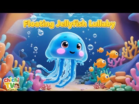 Floating Jellyfish Lullaby 🌙 Bedtime Sleep Music for Kids | Chichi Kids Learning TV