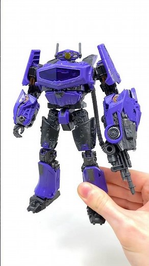 Transformers Studio Series Bumblebee Movie Voyager SHOCKWAVE Transformation #shorts