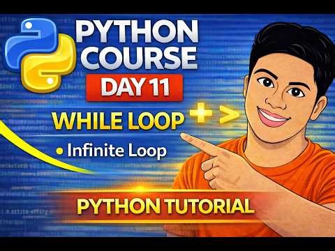 Python While Loop Explained in Telugu | Python Tutorial for Beginners | Day 11