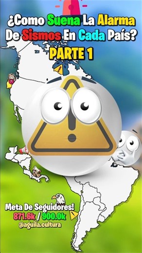 What Do Earthquake Alarms Sound Like In Each Country? Part 1⚠️🚨#map #geography #countryballs #map...
