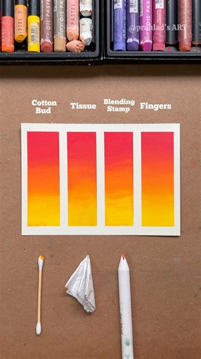 Best Oil Pastel Blending Tool? 🤔 Cotton Bud vs Tissue vs Fingers
