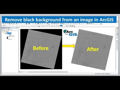 How To Remove Black Background Or No Data Value From Image in ArcGIS