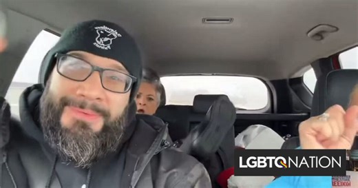 MAGA supporters crash in snow while singing along with "YMCA" - LGBTQ Nation