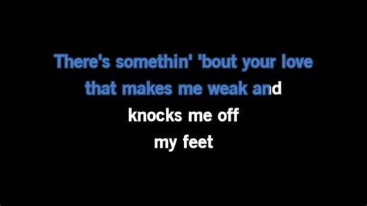 Karaoke Knocks Me Off My Feet - Luther Vandross - CDG, MP4, KFN - Karaoke Version